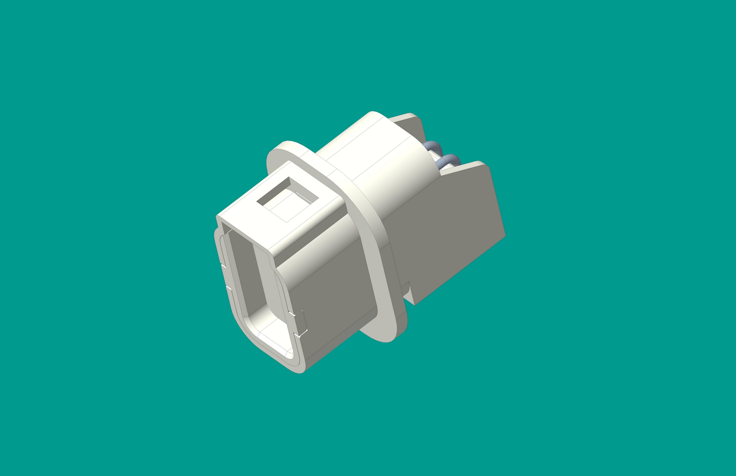 2.0間距雙排臥式針座4位本色